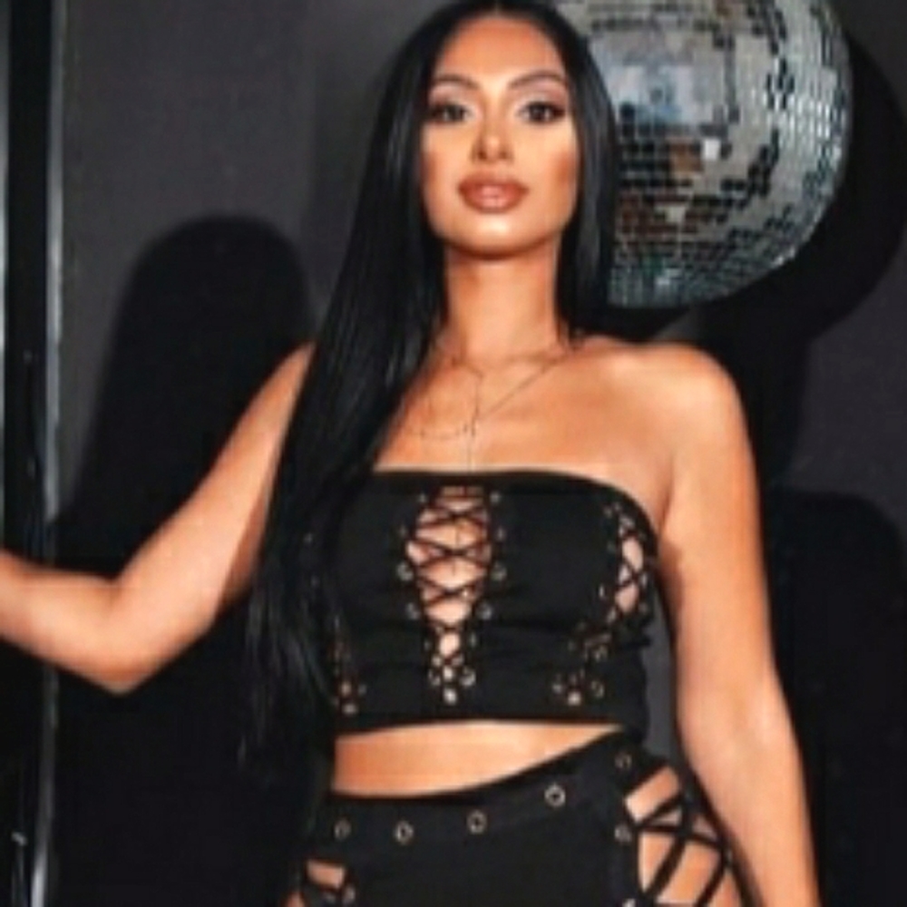 Sexy Lace up tube crop top